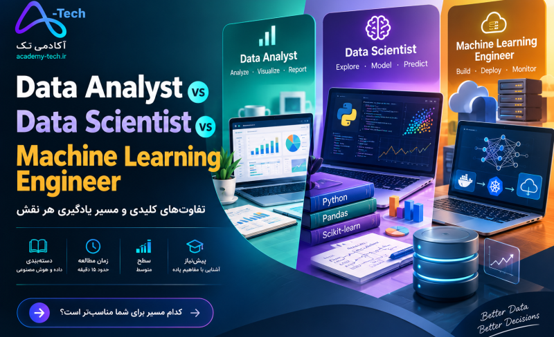 Data Roles Compared Analyze, Model, Deploy _ Academy-tech.ir