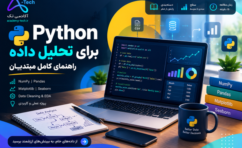 Python Data Analysis Course Banner _ Academy-Tech.ir